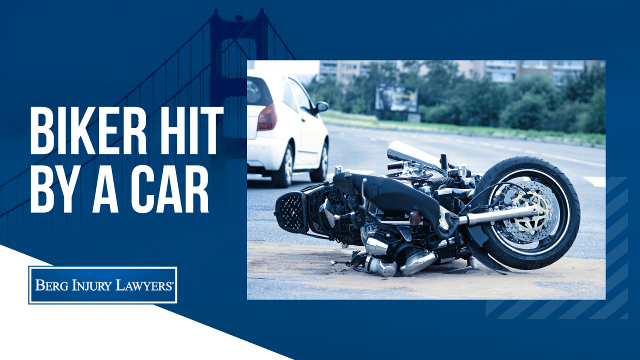 Biker Hit by a Car